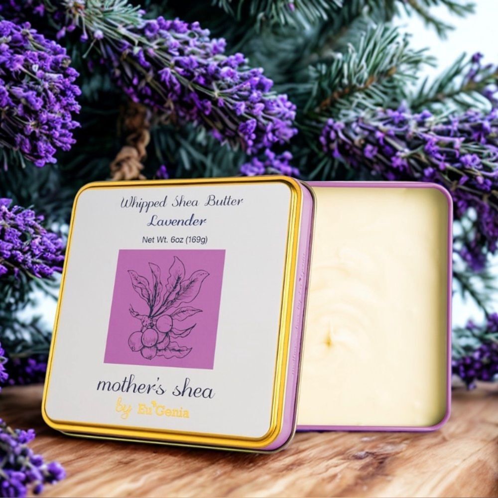 Mothers Shea Whipped Shea Butter by EuGenia - Lavender - 6 oz
